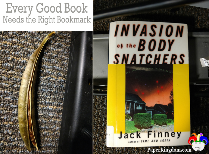 Invasion of the Body Snatchers by Jack Finney marked with a bean pod