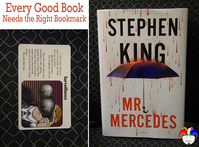 Mr. Mercedes by Stephen King marked with Serveillance, Illuminati: Crime Lords card