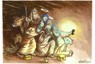 Nativity Selfie by Patrick Blower